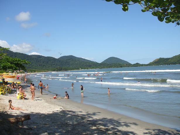 Aptos Familia Com Ar Condicionado Ubatuba Praia Pereque Acu Eksteriør billede